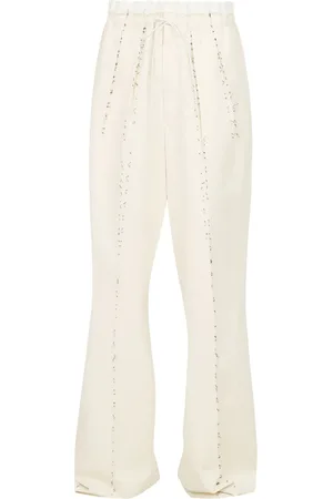 Maison Margiela Pantalon en lin mélangé