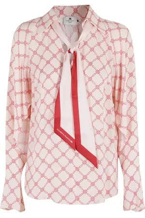 Elisabetta Franchi Blouse à détail de foulard