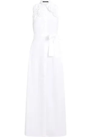 Karl Lagerfeld Robe à fleurs appliquées