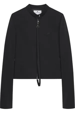 Courrèges Veste à détail de zip à bride