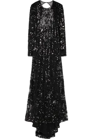 Victoria Beckham Robe longue à sequins