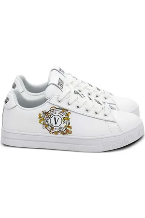 VERSACE Baskets à logo imprimé