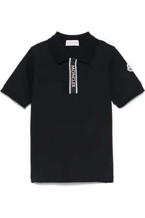 Moncler Polo en coton à bande logo