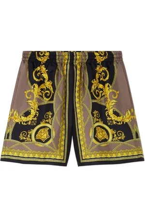 VERSACE Short imprimé en soie