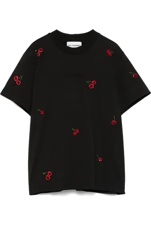 Des Phemmes T-shirt à cerise brodée