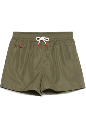 Kiton Short de bain à logo brodé