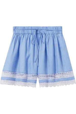 Claudie Pierlot Short en dentelle à rayures