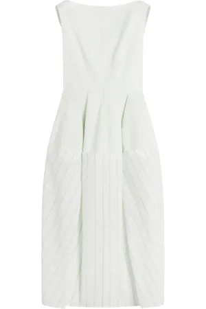 Lanvin Robe mi-longue à col v au dos