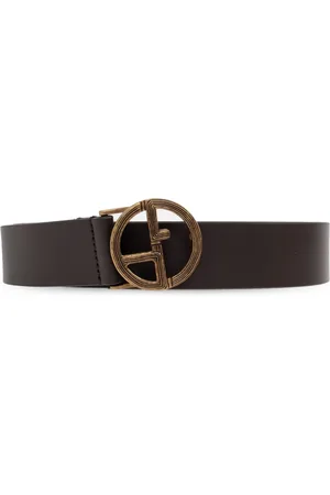 Giorgio Armani Ceinture en cuir à logo GA