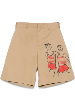 Msgm Short à imprimé graphique