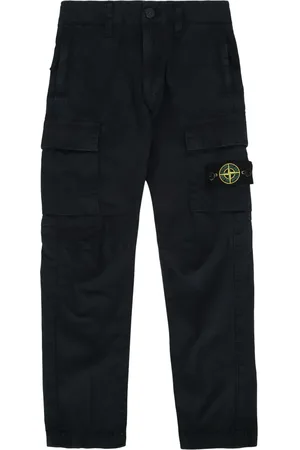 Stone Island Pantalon cargo à patch Compass