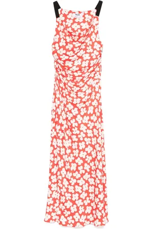 Msgm Robe longue à fleurs