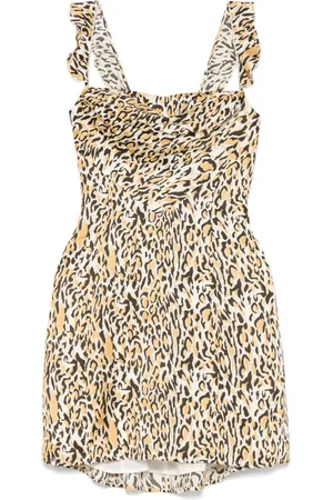 Maje Robe courte à imprimé léopard