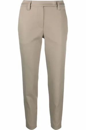 Brunello Cucinelli Pantalon court à taille élastiquée