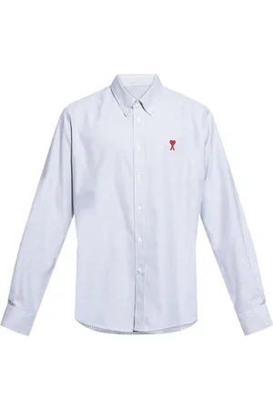 Ami Chemise en coton à logo brodé