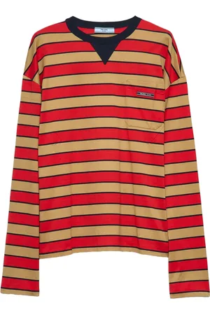 Prada T-shirt en coton à rayures