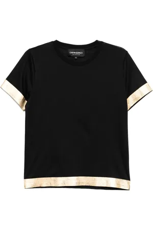 Cynthia Rowley T-shirt à ourlet métallisé