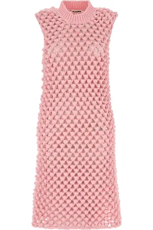Jil Sander Robe longue en crochet