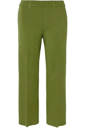 High Pantalon à motif en jacquard