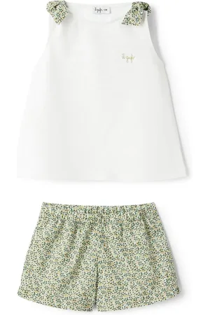 Il gufo Ensemble short-haut à fleurs