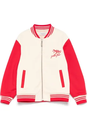Golden Goose Veste bomber à logo brodé