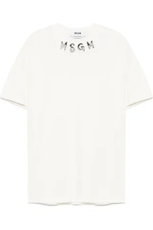 Msgm T-shirt à logo imprimé