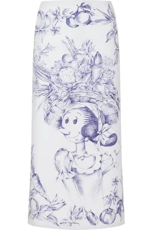 Moschino Jupe mi-longue à imprimé graphique