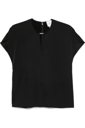 Calvin Klein Blouse satinée à plaque logo