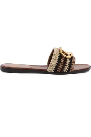 VALENTINO GARAVANI Sandales à détail VLogo brodé