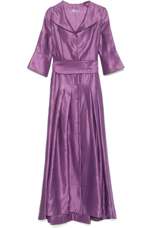 Baruni Robe longue à effet métallisé