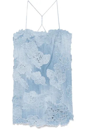 ERMANNO SCERVINO Robe courte à fleurs appliquées