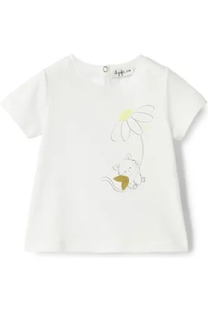 Il gufo T-shirt imprimé en coton