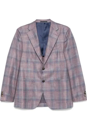 CARUSO Blazer à carreaux