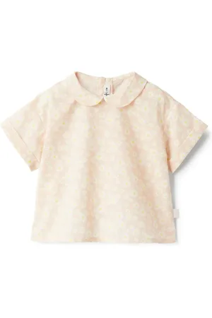 Il gufo Blouse en coton à fleurs