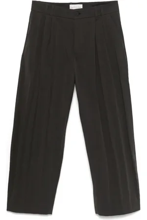 STUDIO NICHOLSON Pantalon droit à détails plissés