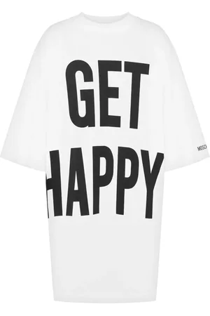 Moschino Robe à slogan imprimé