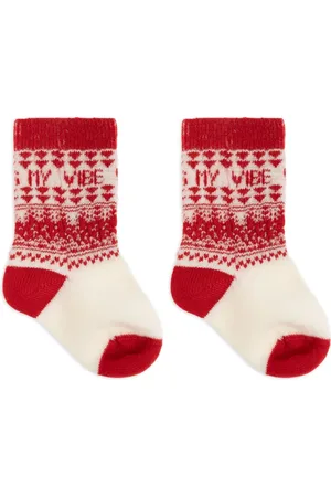 VERSACE Chaussettes en maille Fair Isle