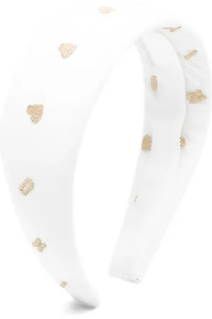 Moschino Serre-tête à motif cœur en jacquard