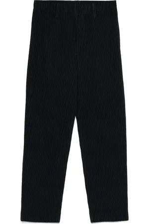 Issey Miyake Pantalon court à détails plissés
