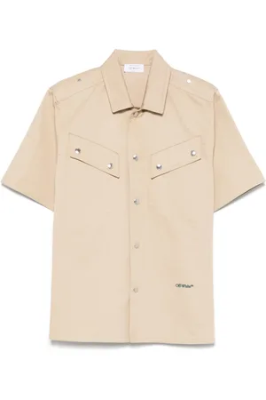 OFF-WHITE Chemise à logo brodé