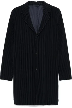 Issey Miyake Manteau à design plissé