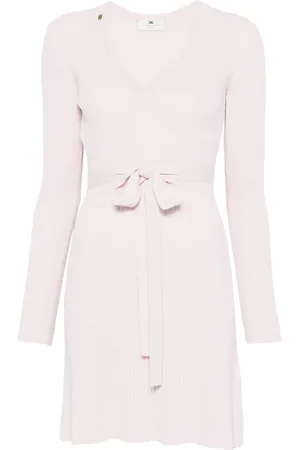 Elisabetta Franchi Robe courte en maille nervurée