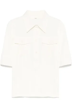 Chloé Polo à logo brodé