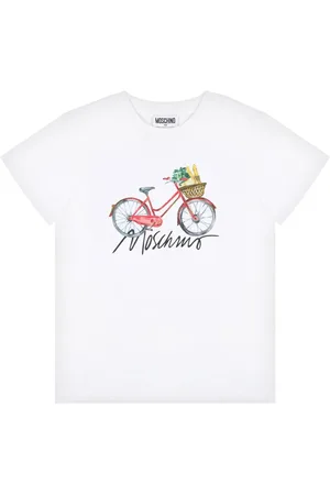 Moschino T-shirt à imprimé vélo