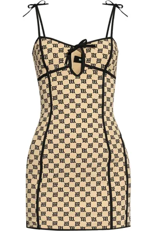 MISBHV Robe courte à imprimé monogrammé