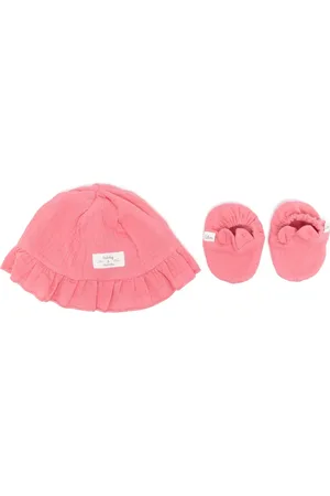 TEDDY & MINOU Ensemble bonnet-chaussures à volants