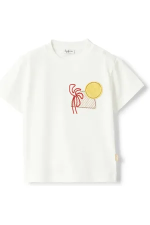 Il gufo T-shirt à motif coucher de soleil