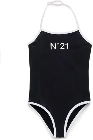 Nº21 Maillot de bain à logo imprimé