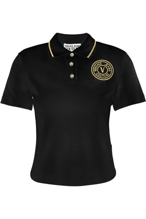 VERSACE Polo à logo brodé