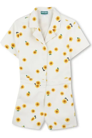 Kenzo Combishort en coton à fleurs